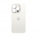 Задня кришка для iPhone 15 Pro, колір білий, з великим отвором під камеру миниатюра 1