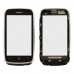 Тачскрин (сенсор) Nokia 610 Lumia, цвет серебро, с рамкой миниатюра 1