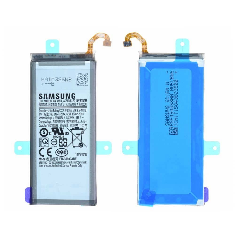 Аккумулятор EB-BJ800ABE для Samsung A600 Galaxy A6 2018/J600 Galaxy J6 2018, GH82-16865A 3000mAh, сервисный оригинал фото 1