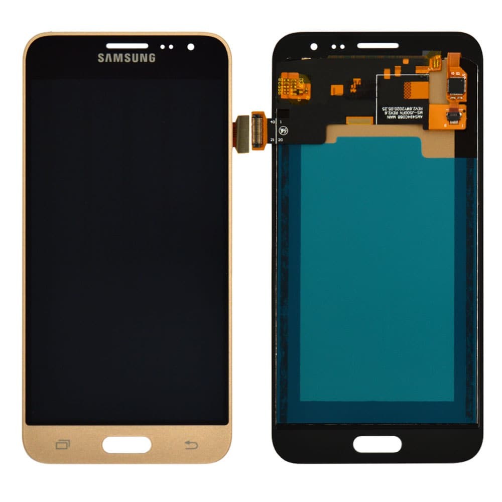 Дисплей для Samsung J320H / DS Galaxy J3 (2016) з тачскрином у зборі, колір золотий, TFT Premium з регулюванням яскравості фото 1