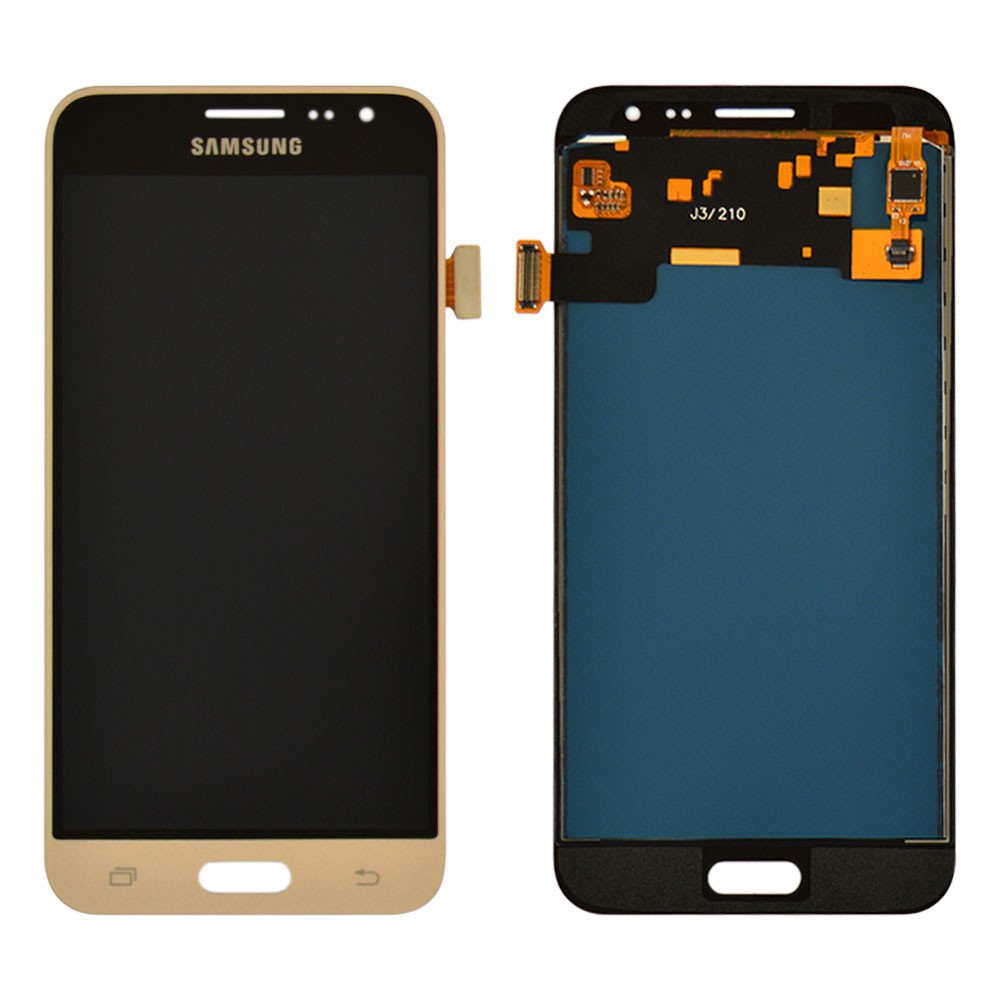 Дисплей для Samsung J320H/DS Galaxy J3 (2016) с тачскрином в сборе, цвет золотой, IPS (TFT) фото 1