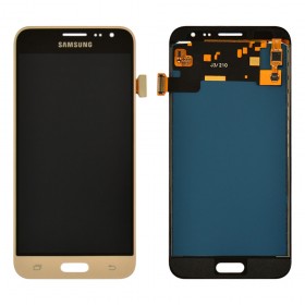 Дисплей Samsung J320 (J320H/DS) Galaxy J3 з тачскріном у зборі, ips (tft),  колір золотий, без рамки