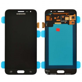 Дисплей Samsung J320 (J320H/DS) Galaxy J3 с тачскрином в сборе, oled,  цвет черный, без рамки