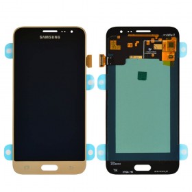 Дисплей Samsung J320 (J320H/DS) Galaxy J3 з тачскріном у зборі, без рамки, оригінал замінене скло,  колір золотий