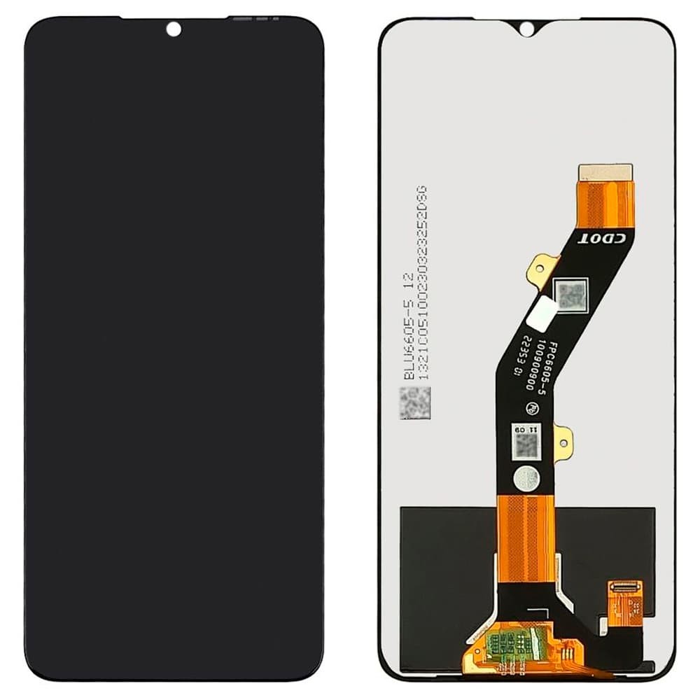 Дисплей для Tecno Spark 10C (KI5k), з тачскріном в зборі, колір чорний фото 1