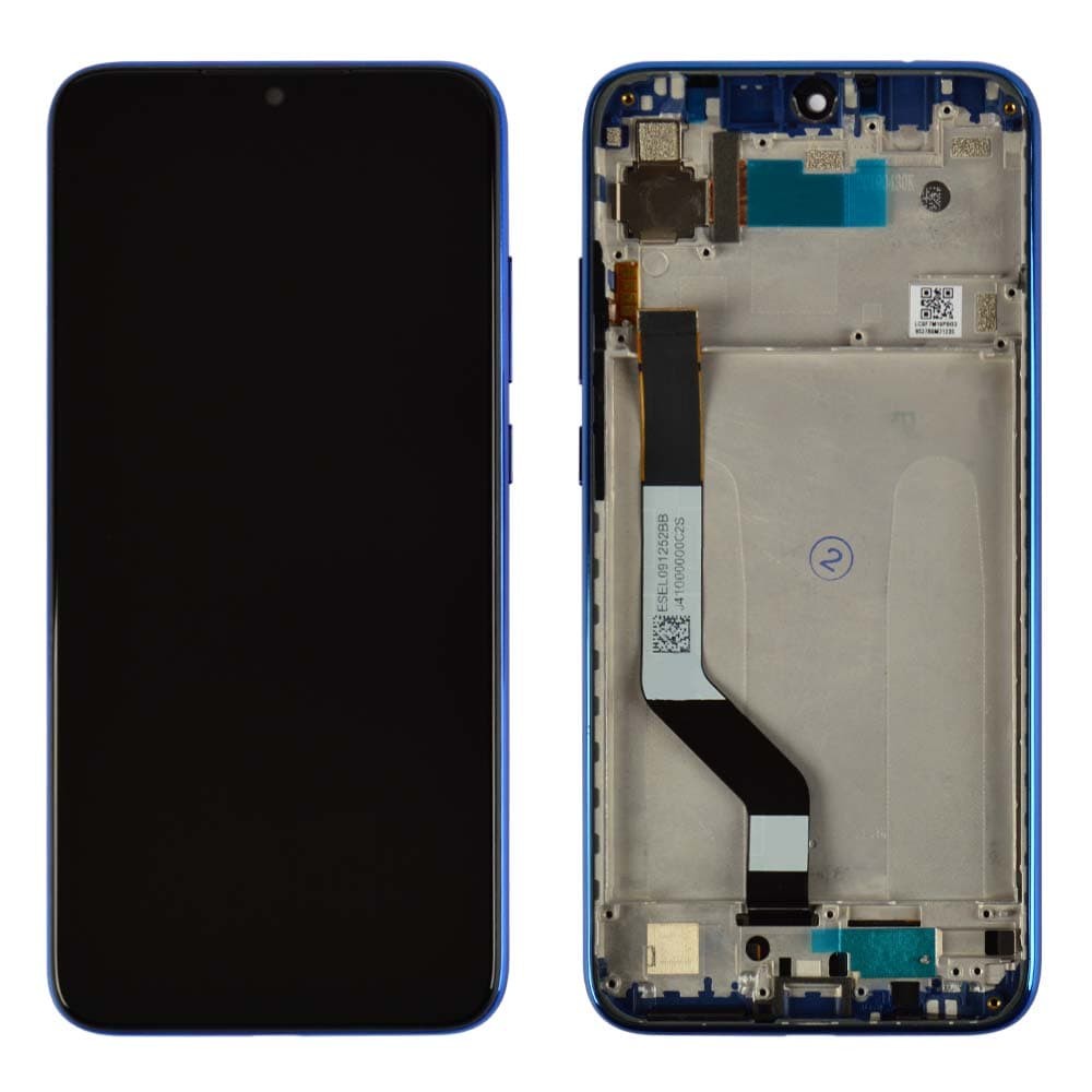 LCD Xiaomi Redmi Note 7/Note 7 Pro + Touchscreen with Frame (blue) Original  L OK фото 1 Дисплей для Xiaomi Redmi Note 7, Note 7 Pro с тачскрином и рамкой в сборе, цвет синий, оригинал фото 1