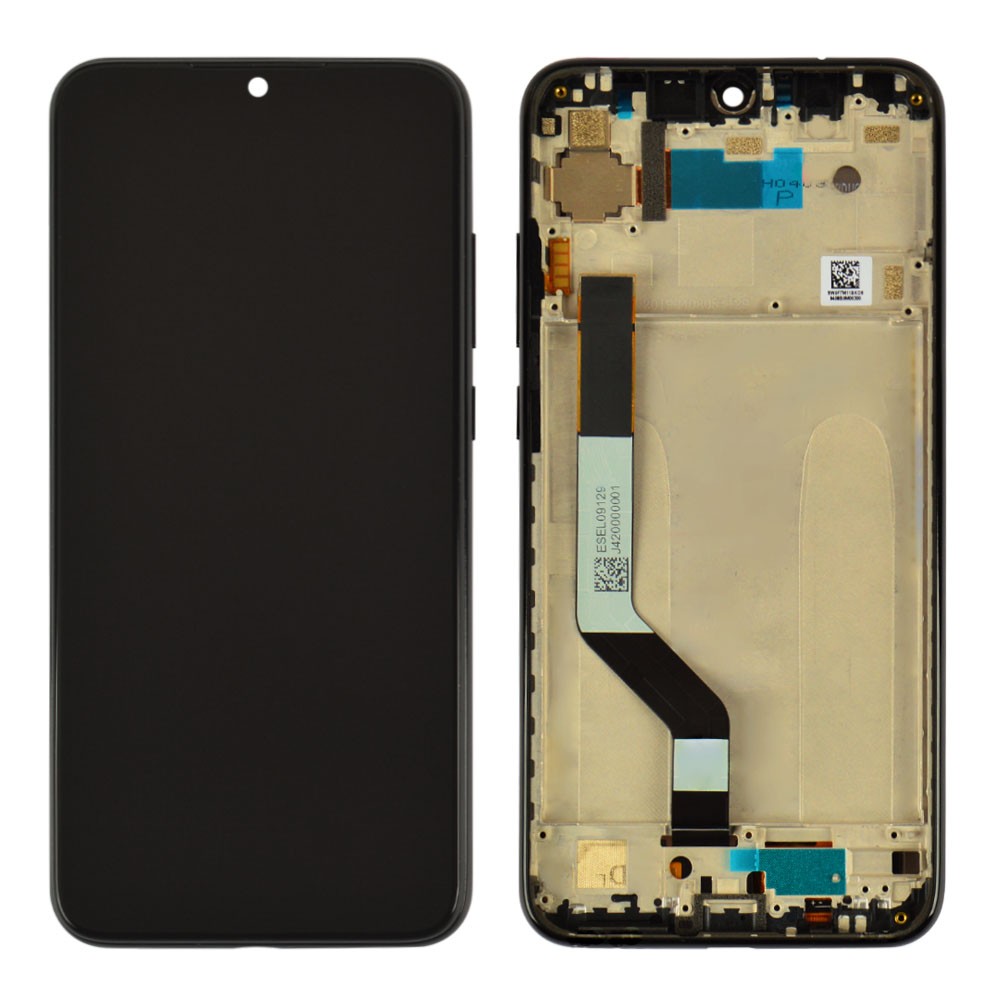 Дисплей для Xiaomi Redmi Note 7/Note 7 Pro с тачскрином и рамкой в сборе, цвет черный, Orig PRC фото 1