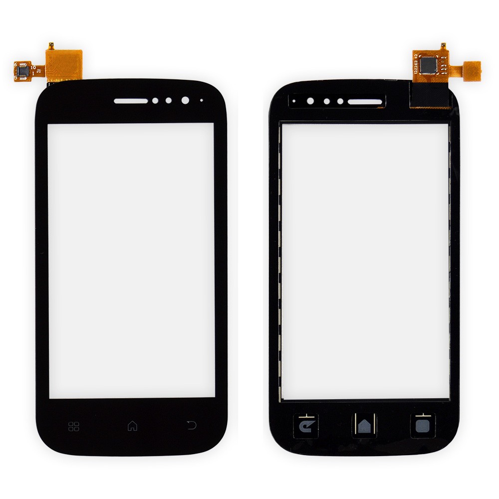 Тачскрін Fly iQ442 Miracle, колір чорний, маленька мікросхема фото 1