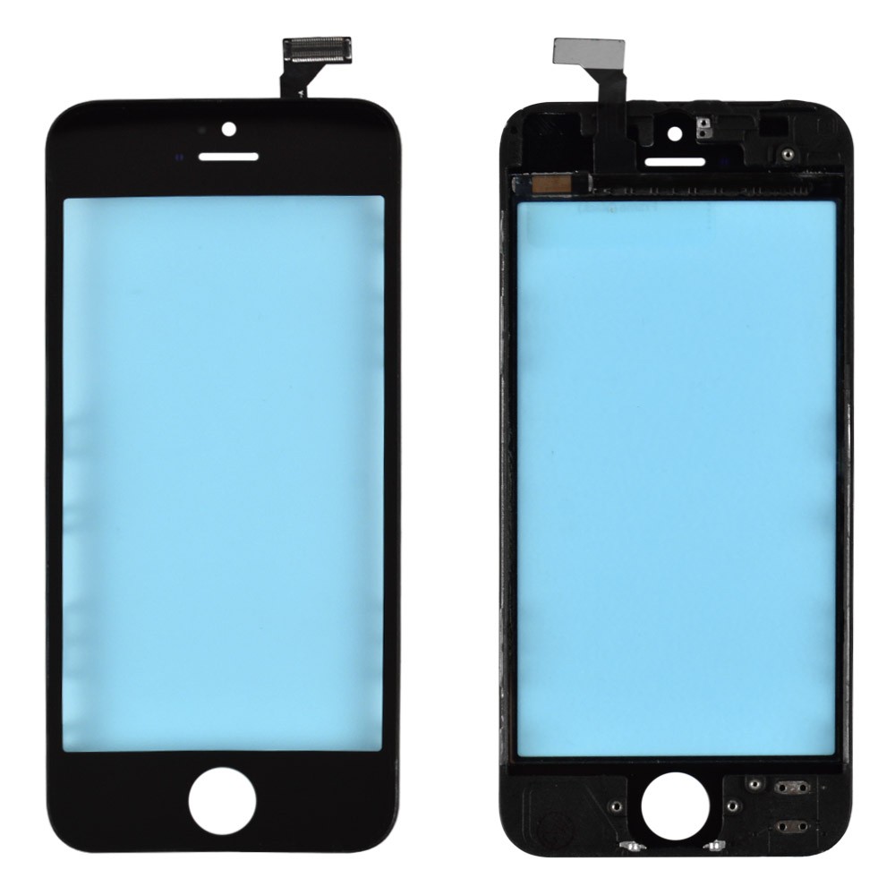 Тачскрин для iPhone 5 з рамкою, колір чорний фото 1