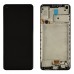 Дисплей для Samsung A217F /DS Galaxy A21s с тачскрином и рамкой в сборе, цвет черный, сервисный оригинал миниатюра 1