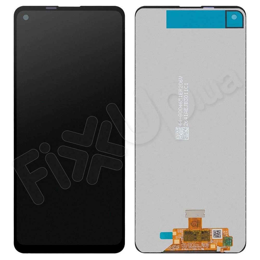 Дисплей для Samsung A217F / DS Galaxy A21s 2020 з тачскрином у зборі, колір чорний, сервісний оригінал фото 1