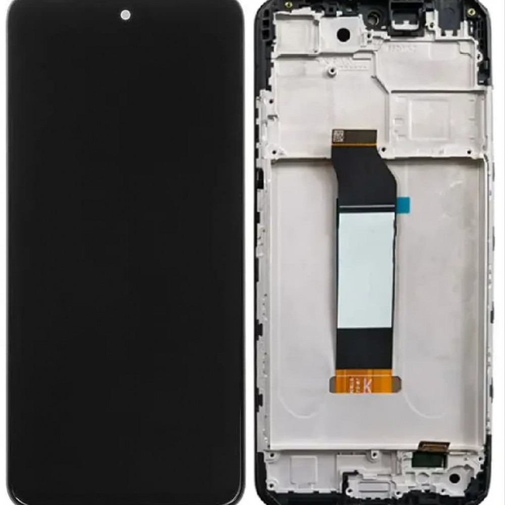 Дисплей для Xiaomi Poco M3 Pro/Redmi Note 10 5G (M2103K19G), с тачскрином и рамкой, черный фото 1