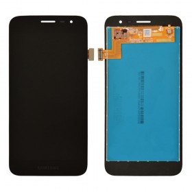 Дисплей для Samsung J260H Galaxy J2 Core (2018) з тачскріном у зборі, без рамки,  колір чорний, оригінал замінене скло