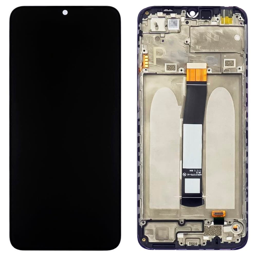 Дисплей для Xiaomi Poco C40, с тачскрином и рамкой в сборе, цвет черный фото 1