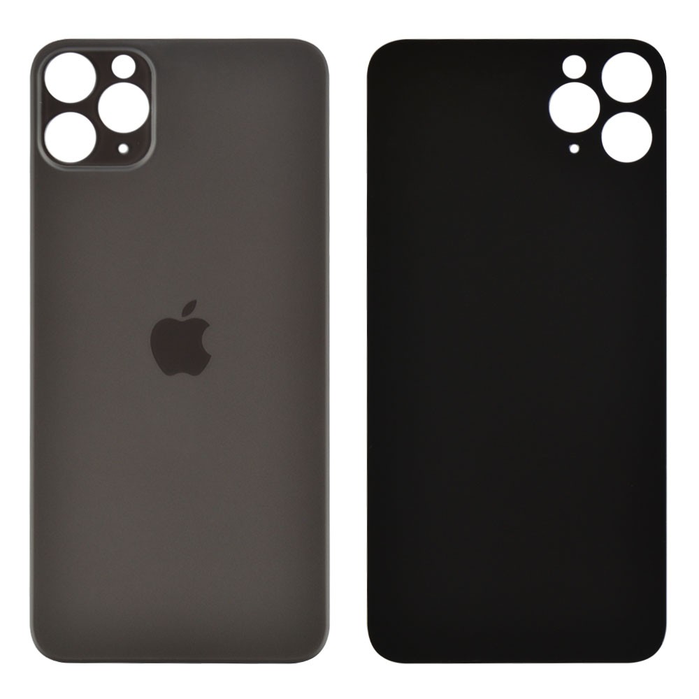 Back Cover iPhone 11 Pro Max (grey) big hole фото 1 Задняя крышка для iPhone 11 Pro Max, цвет серый, с большим отверстием под камеру фото 1