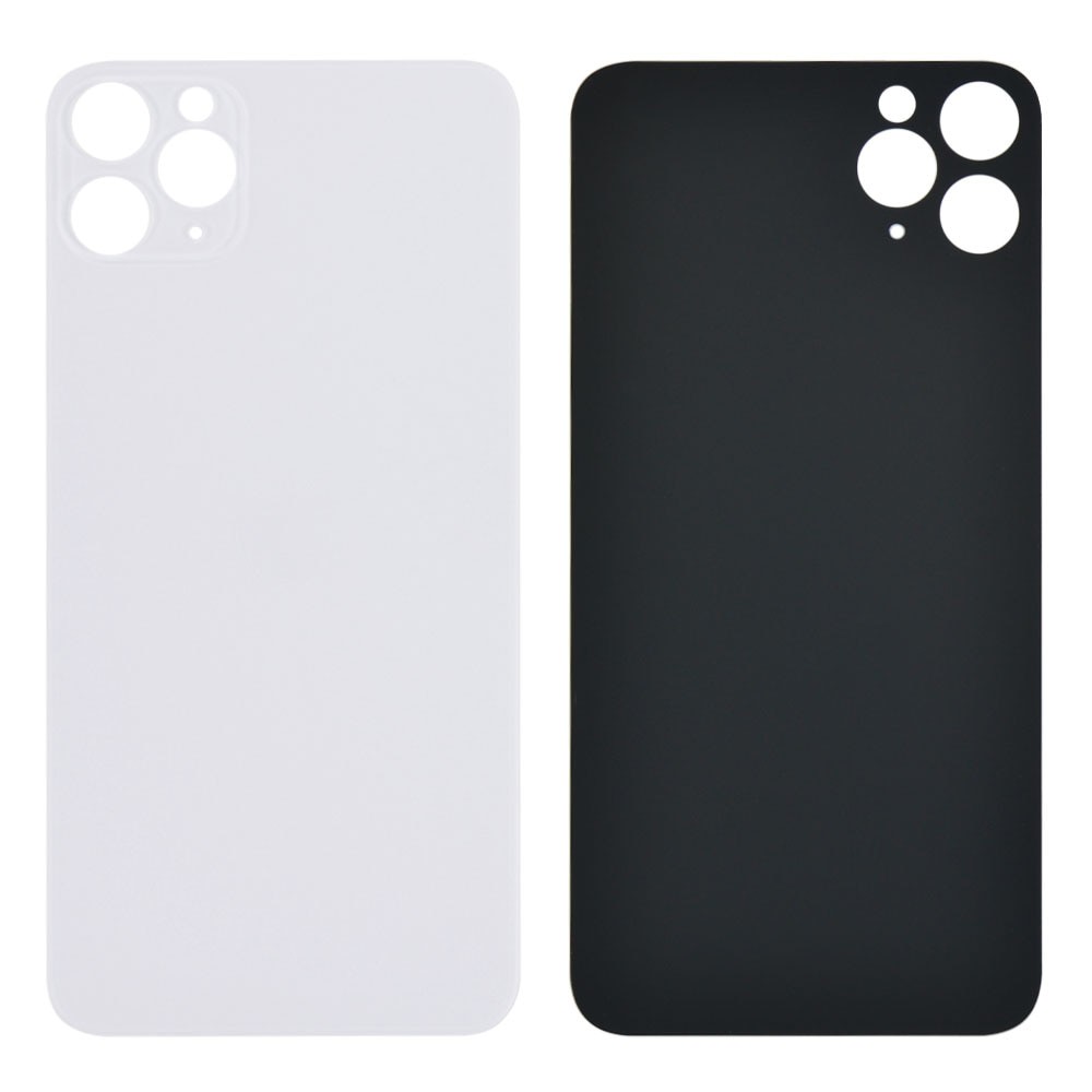 Back Cover iPhone 11 Pro Max (silver) big hole фото 1 Задняя крышка для iPhone 11 Pro Max, цвет серебро, с большим отверстием под камеру фото 1