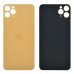 Задняя крышка для iPhone 11 Pro Max, цвет золотой, с большим отверстием под камеру миниатюра 1