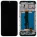 Дисплей для Motorola XT2097 E7 Power, с тачскрином и рамкой в сборе, цвет черный миниатюра 1