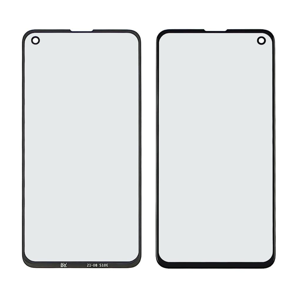 Стекло корпуса для Samsung G970 Galaxy S10e + OCA, цвет черный фото 1