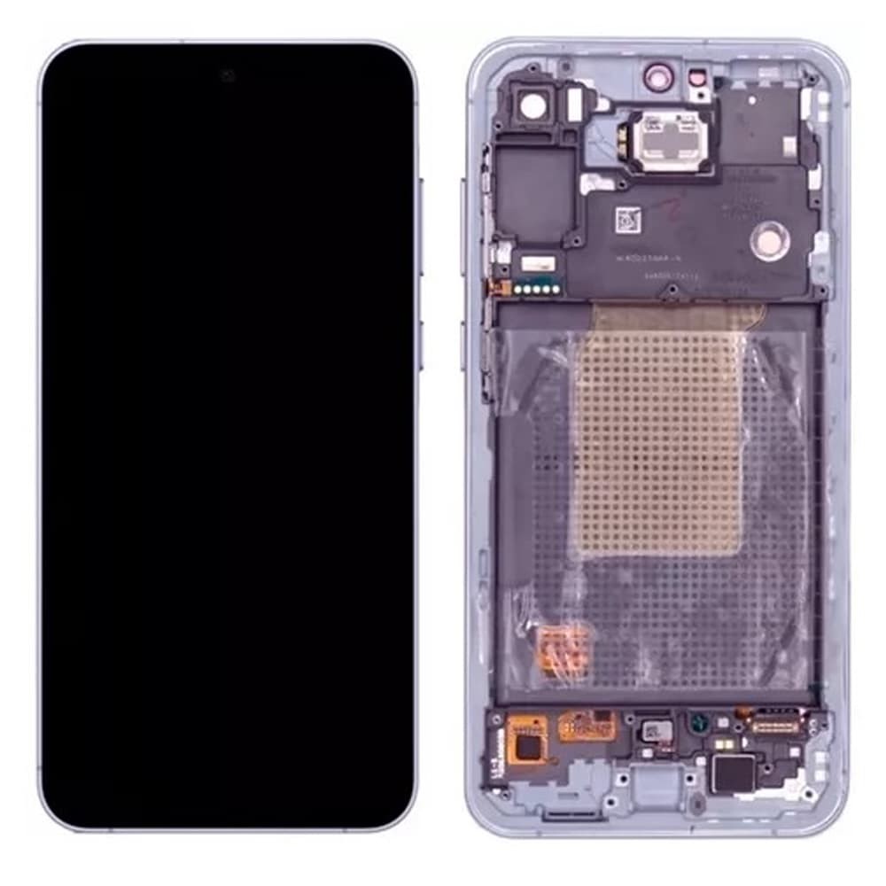 Дисплей для Samsung Galaxy A55 (A556) 2024 (GH82-34308C), с тачскрином и рамкой в сборе, цвет фиолетовый, сервисный оригинал фото 1