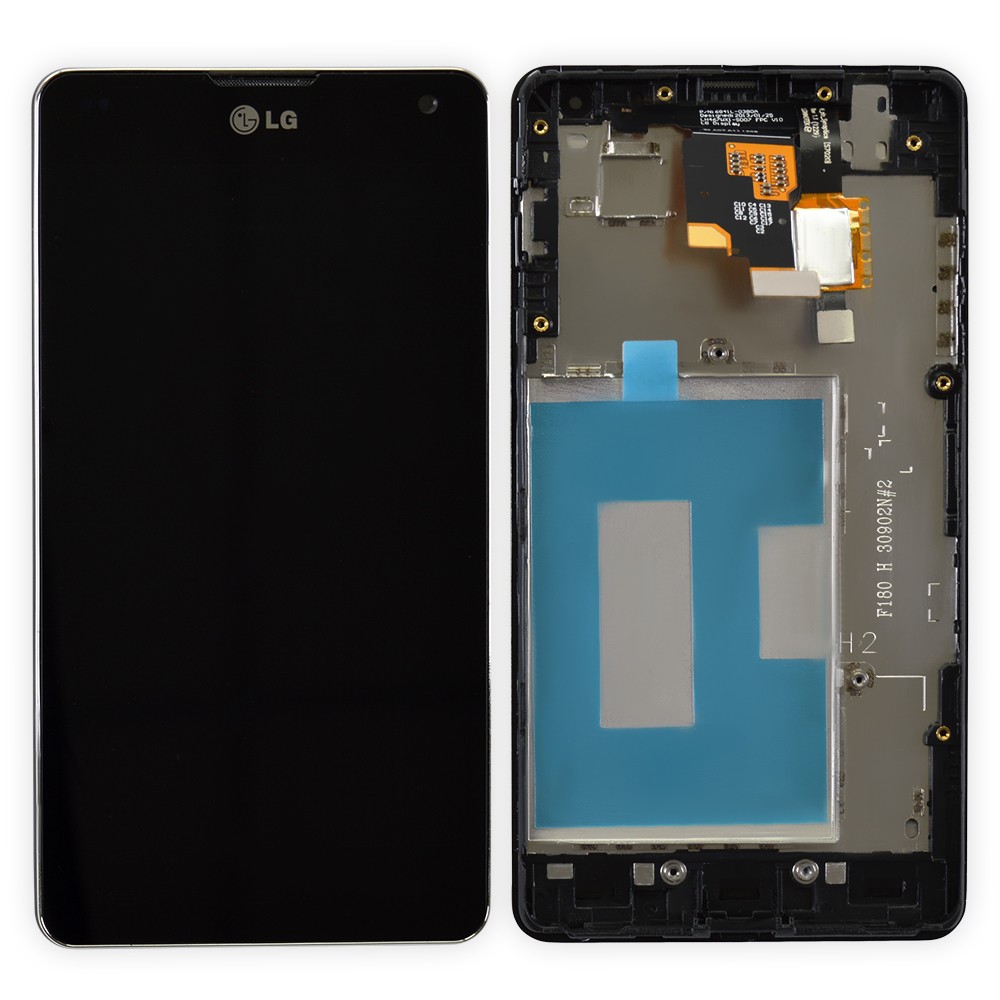 Дисплей LG Optimus G E971, E976 с тачскрином в сборе, цвет черный, в рамке фото 1