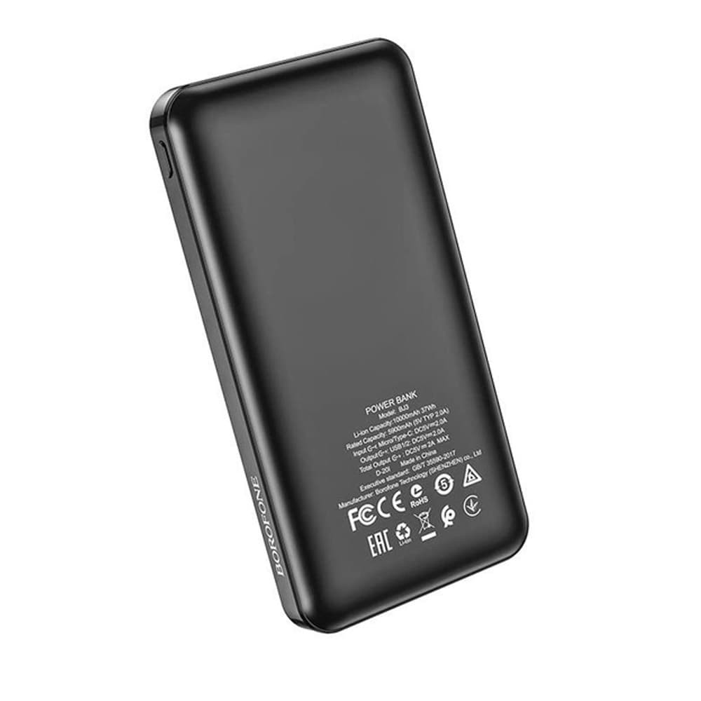 Повербанк Borofone BJ3 10000 mAh, колір чорний фото 3