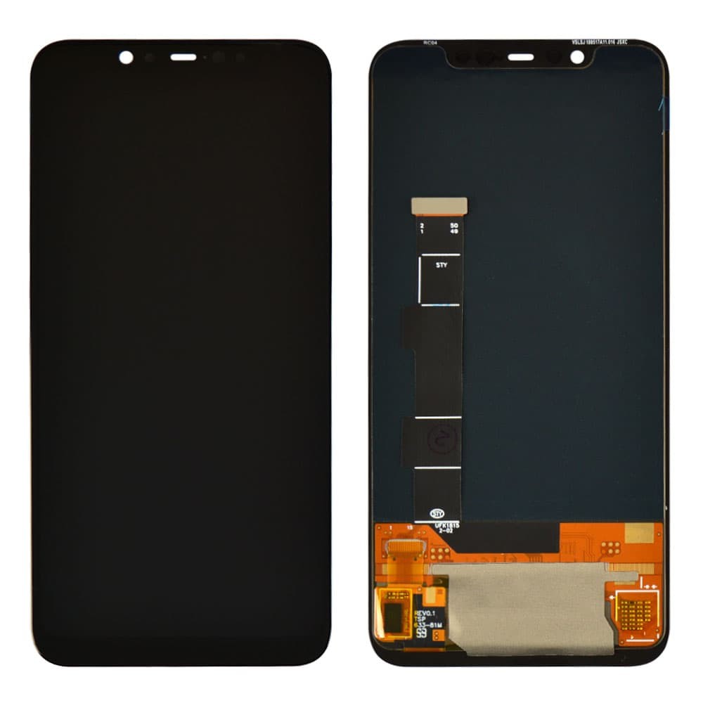 Дисплей для Xiaomi Mi8 с тачскрином в сборе, цвет черный, OLED фото 1