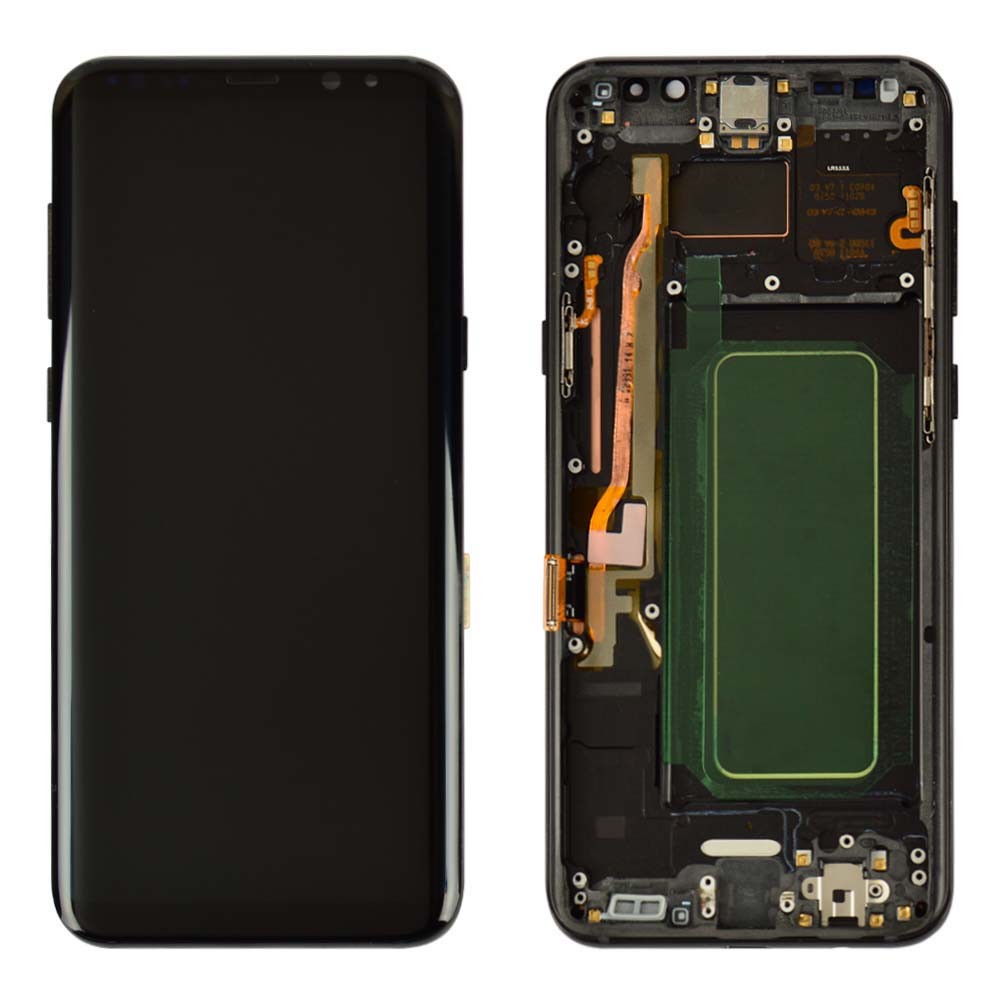 Дисплей для Samsung G955 Galaxy S8 Plus с тачскрином и рамкой в сборе, цвет черный, оригинал Change Glass фото 1