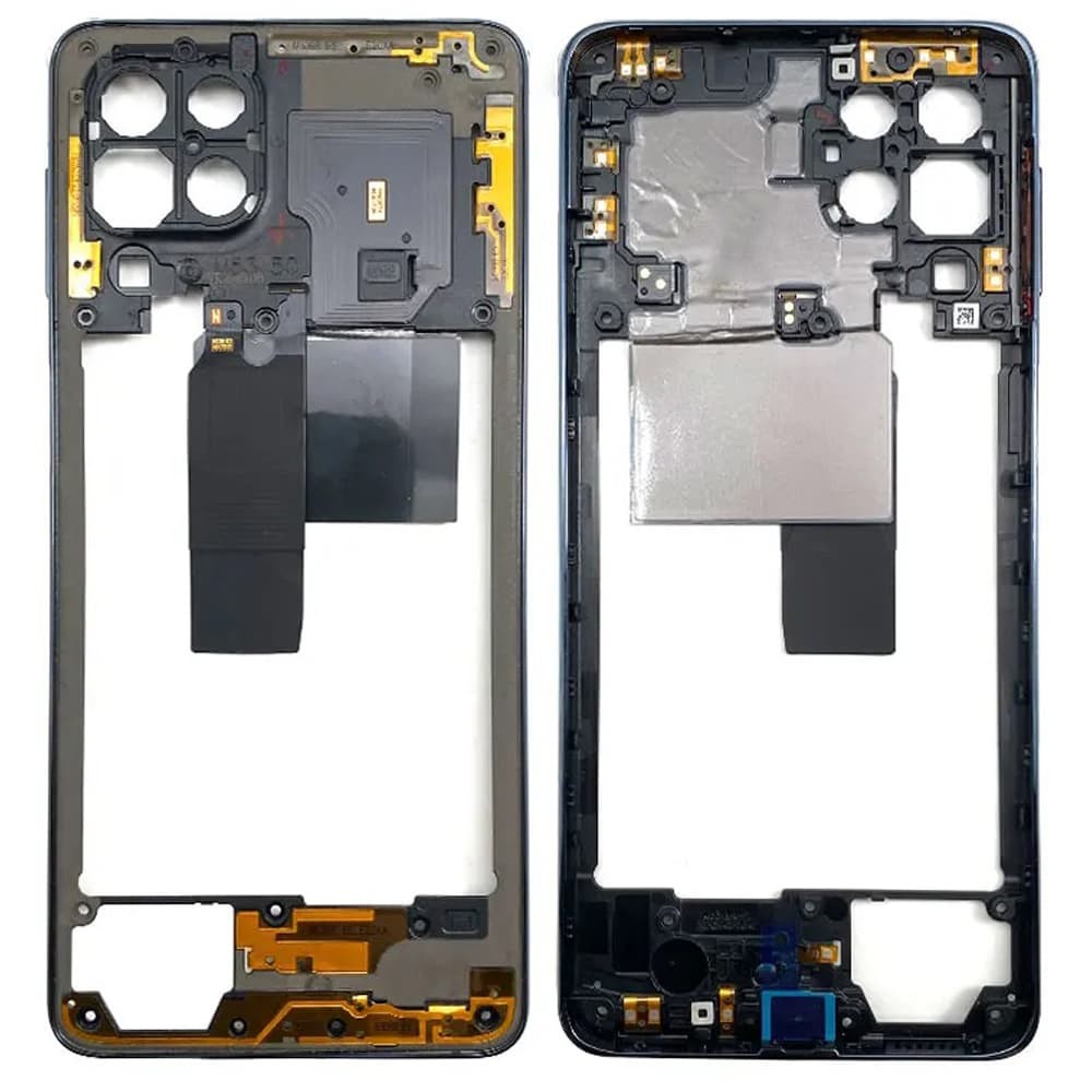 Средняя часть корпуса для Samsung Galaxy M53 M536, цвет черный фото 1