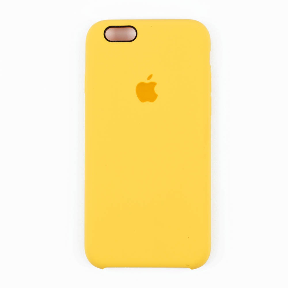 Силиконовый чехол для iPhone 6 (4.7), 6S (4.7), цвет canara yellow, оригинал фото 1
