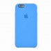Силиконовый чехол для iPhone 6 (4.7), 6S (4.7), цвет синий, оригинал миниатюра 1