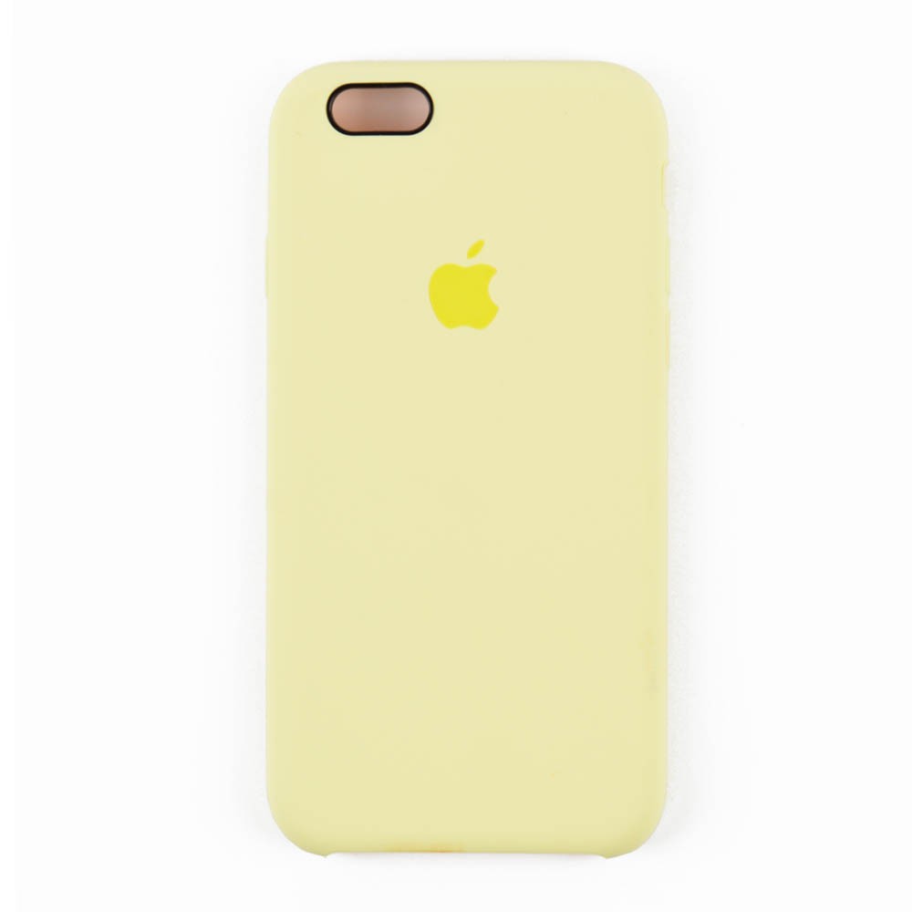 Силиконовый чехол для iPhone 6 (4.7), 6S (4.7), цвет mellow yellow, оригинал фото 1