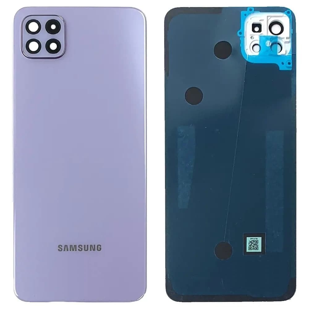 Задняя крышка для Samsung A226B Galaxy A22 5G 2021, со стеклом камеры, цвет пурпурный фото 1