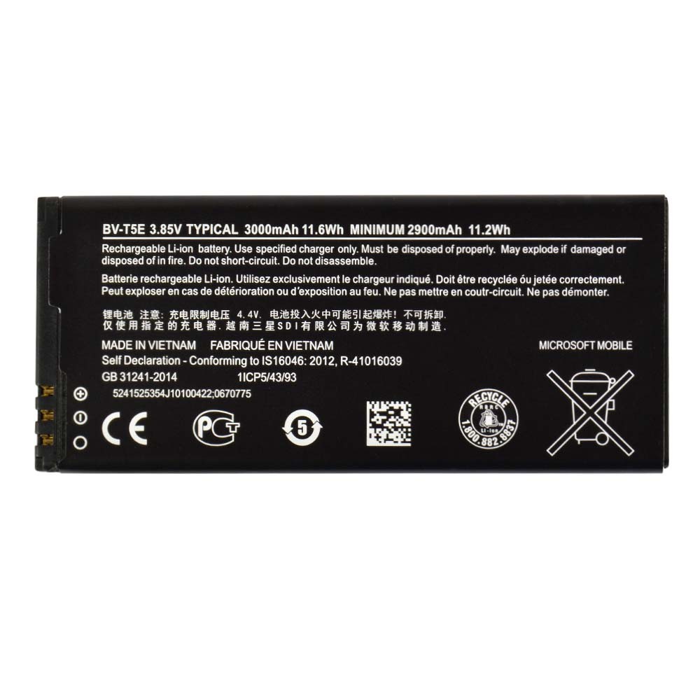 Аккумулятор BV-T5E для Microsoft (Nokia) 950 Lumia (RM-1118) фото 2