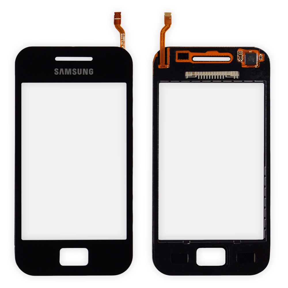 Тачскрін Samsung Galaxy Ace S5830i, маленька мікросхема, колір чорний фото 1