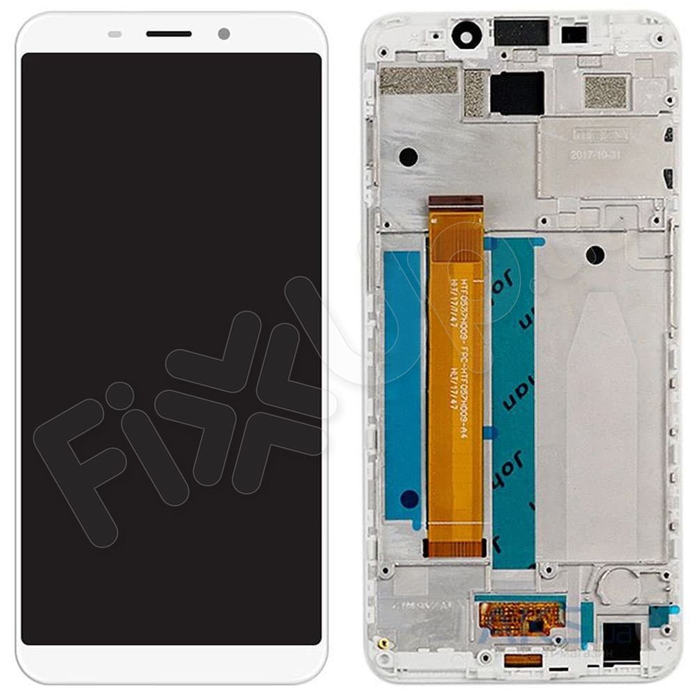 Дисплей для Meizu M6s с тачскрином и рамкой в сборе, цвет белый фото 1