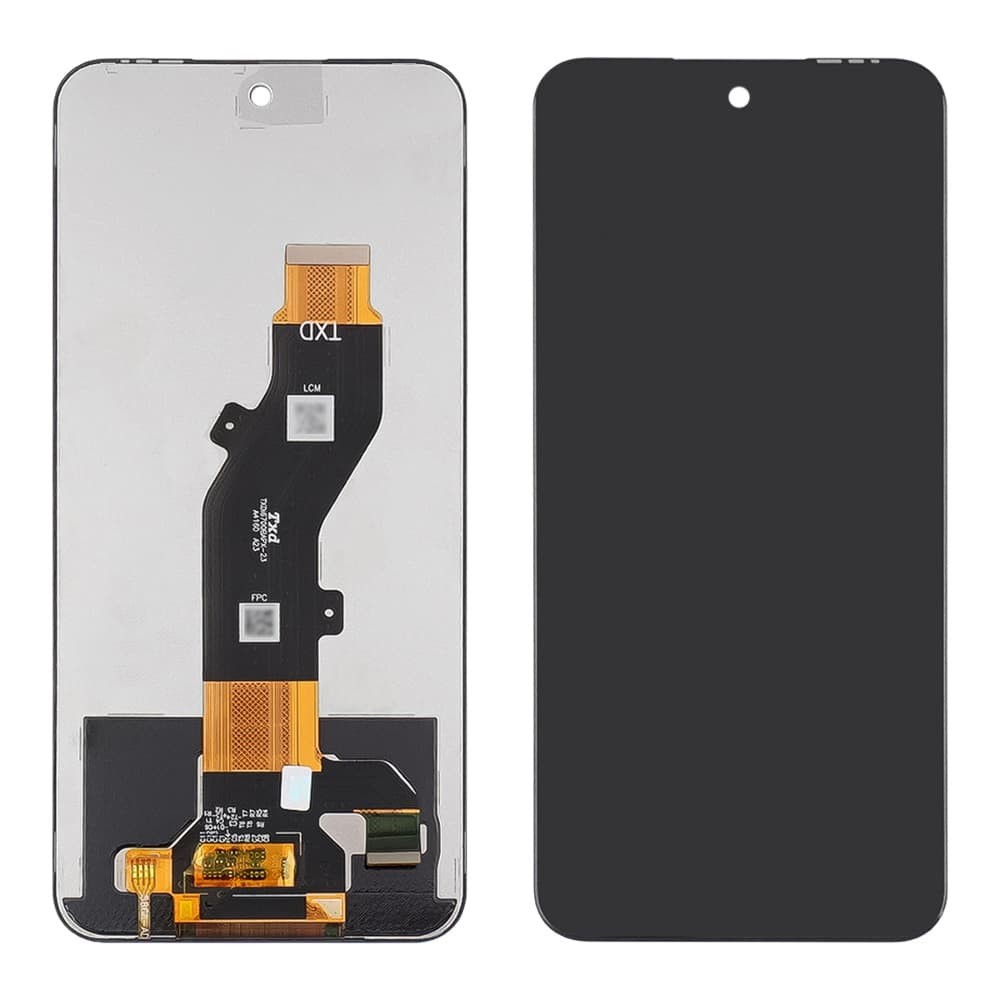 Дисплей для Tecno Spark 30C (KL5n), з тачскріном в зборі, колір чорний фото 1