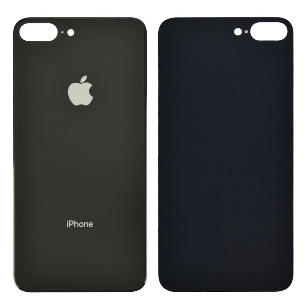 Задняя крышка для iPhone 8 Plus, цвет space grey, с большим отверстием под камеру фото 1