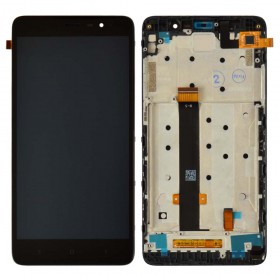 Дисплей Xiaomi Redmi Note 3, Note 3 Pro с тачскрином в сборе, 147мм, оригинал китай, с рамкой,  цвет черный