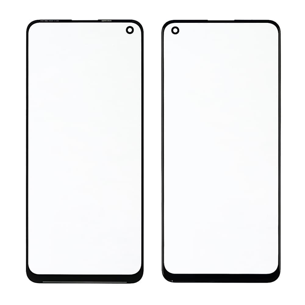 Стекло корпуса для Realme 7 Pro + OCA, цвет черный фото 1