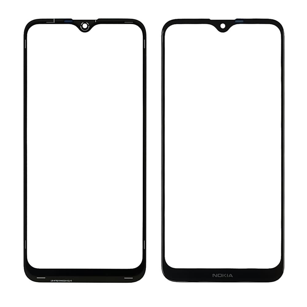 Стекло корпуса для Nokia 2.3 TA-1206 + OCA, цвет черный фото 1