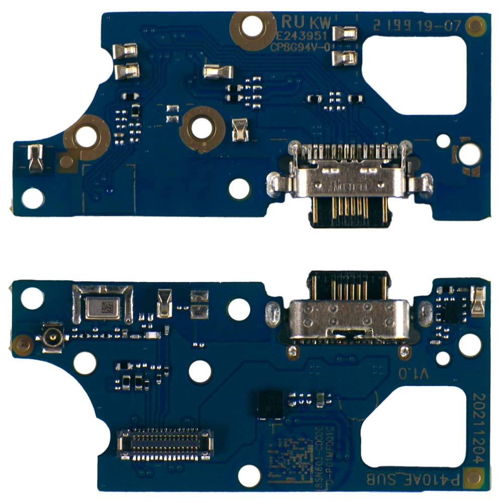 Разъем зарядки для Motorola XT2231 Moto G22, с нижней платой фото 1