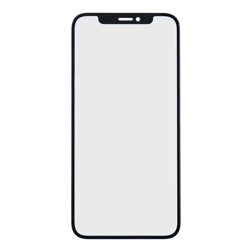 Скло для iPhone X/XS, колір чорний фото 1