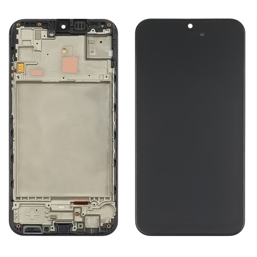 Дисплей для Samsung M156B Galaxy M15 2024, з тачскріном і рамкою в зборі, колір чорний, OLED small LCD фото 1
