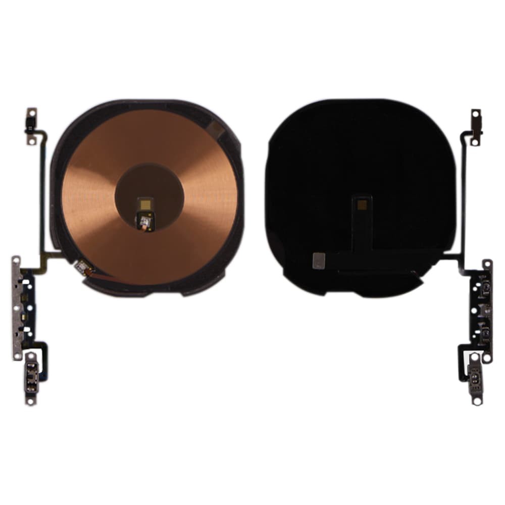 Шлейф для iPhone XS (5.8), з регулюванням гучності і бездротовою зарядкою фото 1