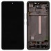 Дисплей для Samsung A536F Galaxy A53 2022 (GH82-28024D), с тачскрином и рамкой в сборе, цвет черный, сервисный оригинал миниатюра 1