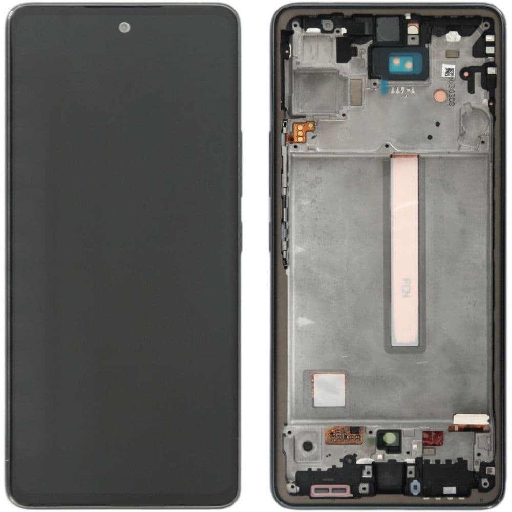 Дисплей для Samsung A536F Galaxy A53 2022, с тачскріном і рамкою в зборі, колір чорний, OLED small фото 1