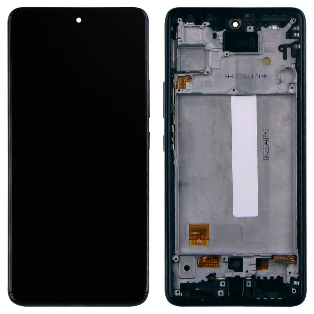 Дисплей для Samsung A536F Galaxy A53 2022 (GH82-28024D), з тачскріном і рамкою в зборі, колір чорний, OLED фото 1