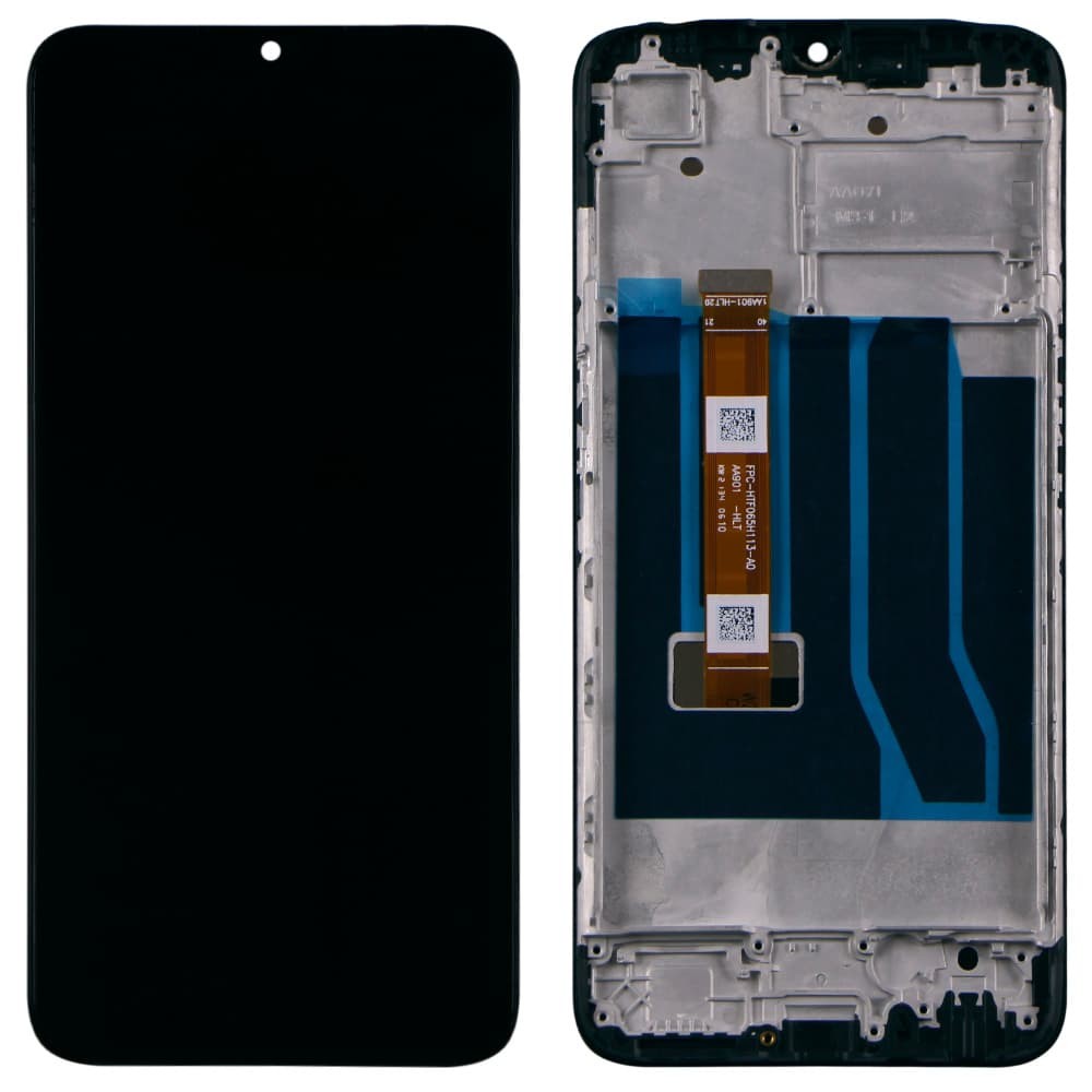 Дисплей для Oppo A16 (CPH2269), с тачскрином и рамкой в сборе, цвет черный фото 1