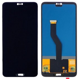 Дисплей для Huawei P20 Pro CLT-L29 с тачскрином в сборе, без сканера отпечатка, ips,  цвет черный, без рамки